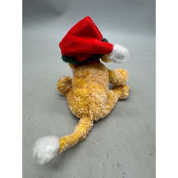 Ty Beanie Baby "Jingle Pup" Christmas Plush Dog 7" Red Santa Hat Surface READ - Picture 3 of 7